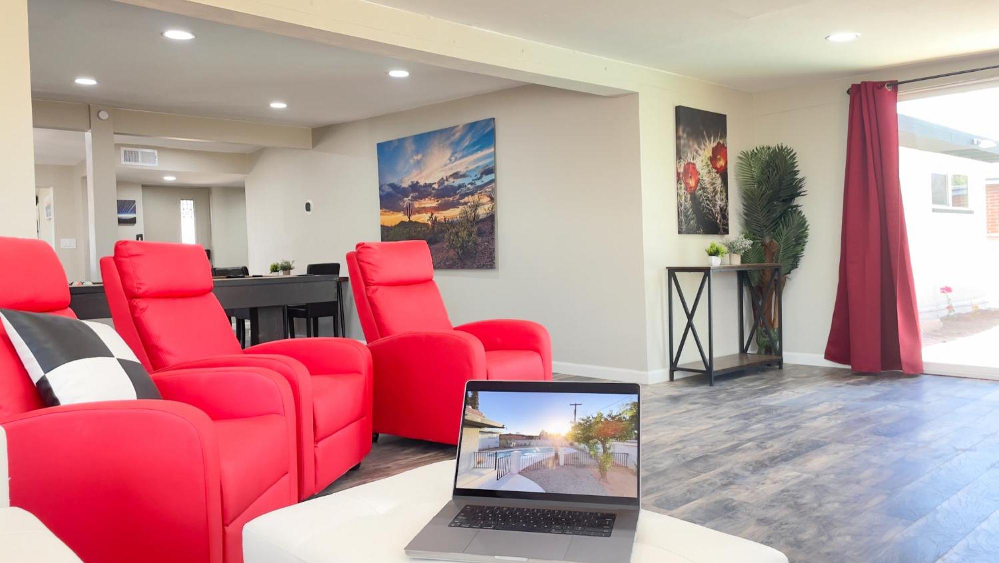 Private Home - Heated Pool, Billiards, Darts, Foosball, Fireplace, 5 Smart Tvs, Bbq, Cotton Bedding - The Saguaro Sanctuary, Pool Heat Optional Tucson Dış mekan fotoğraf